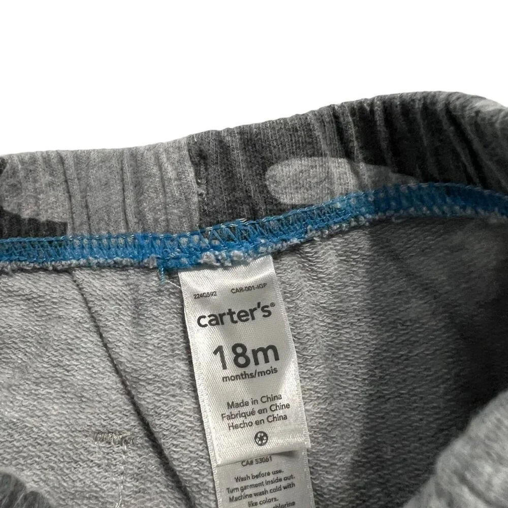 Carter's 18m Grey Camouflage Shorts